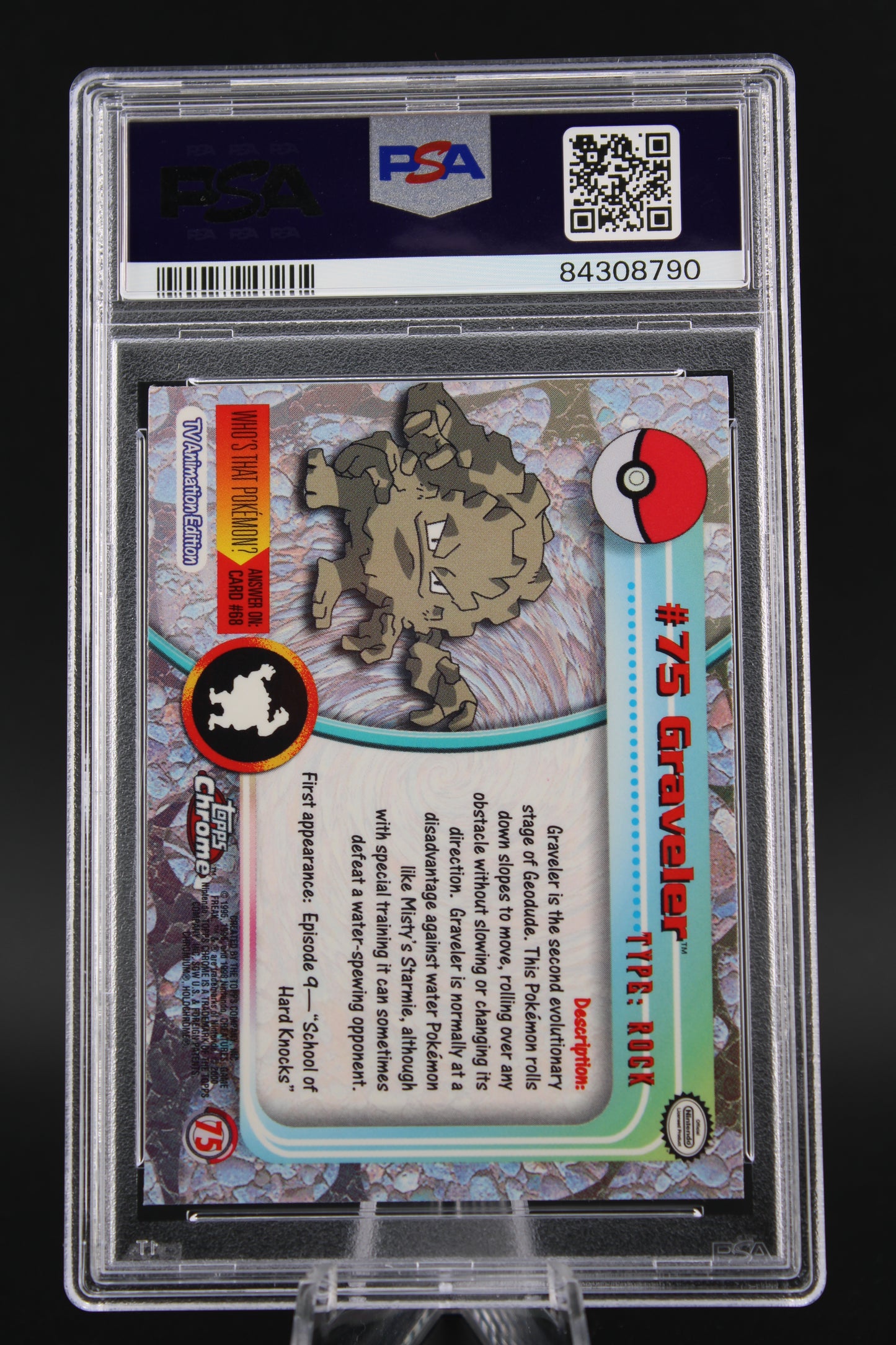 PSA 9 Graveler - 2000 Topps Chrome #75