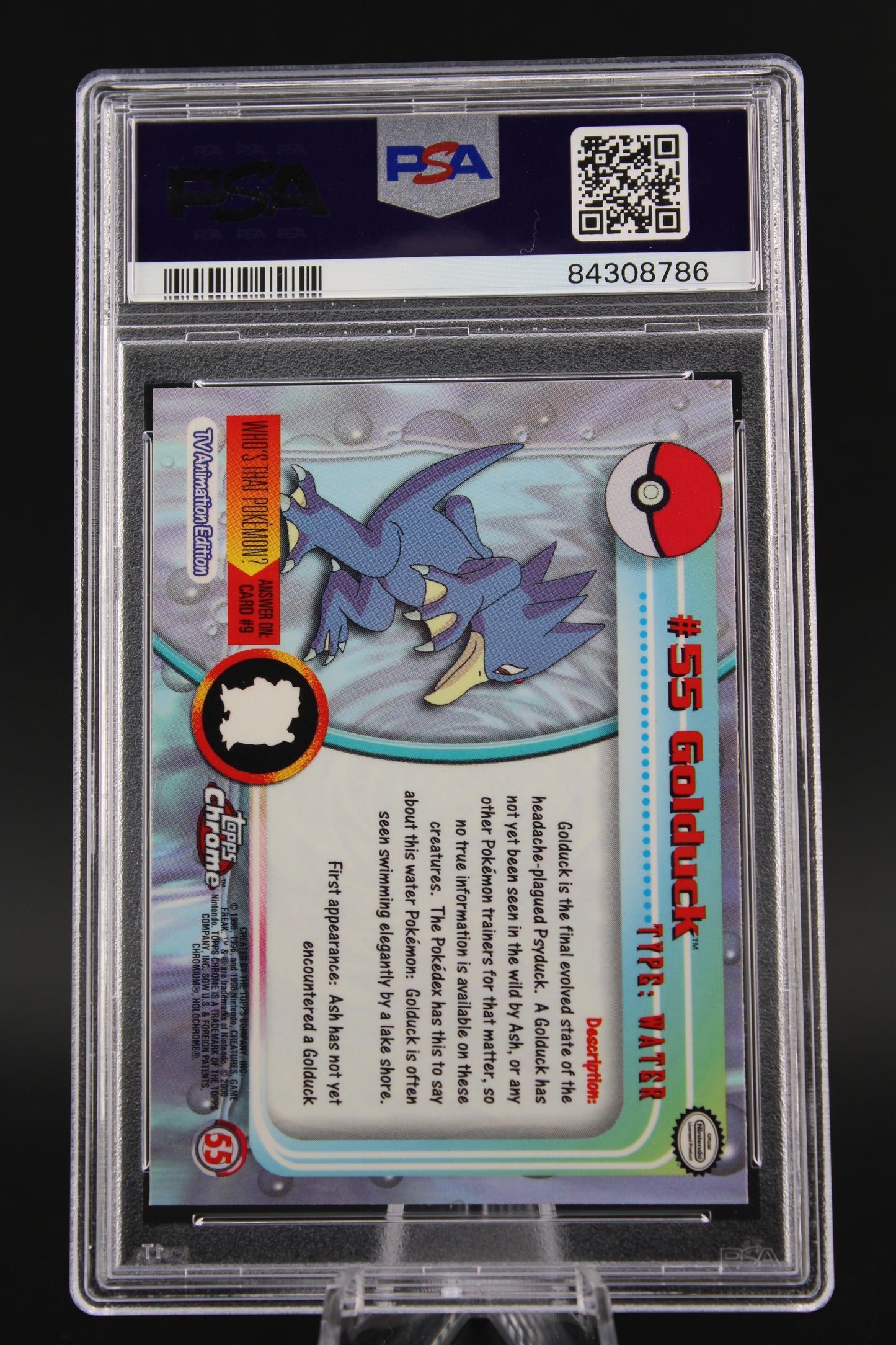 PSA 9 Golduck - 2000 Topps Chrome #55