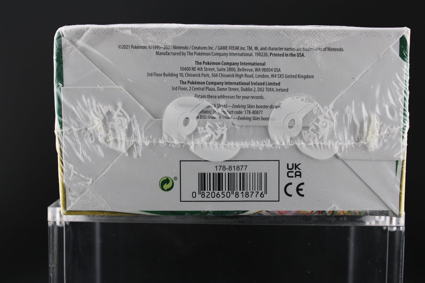 Evolving Skies Sealed Booster Box w/ Acrylic Case