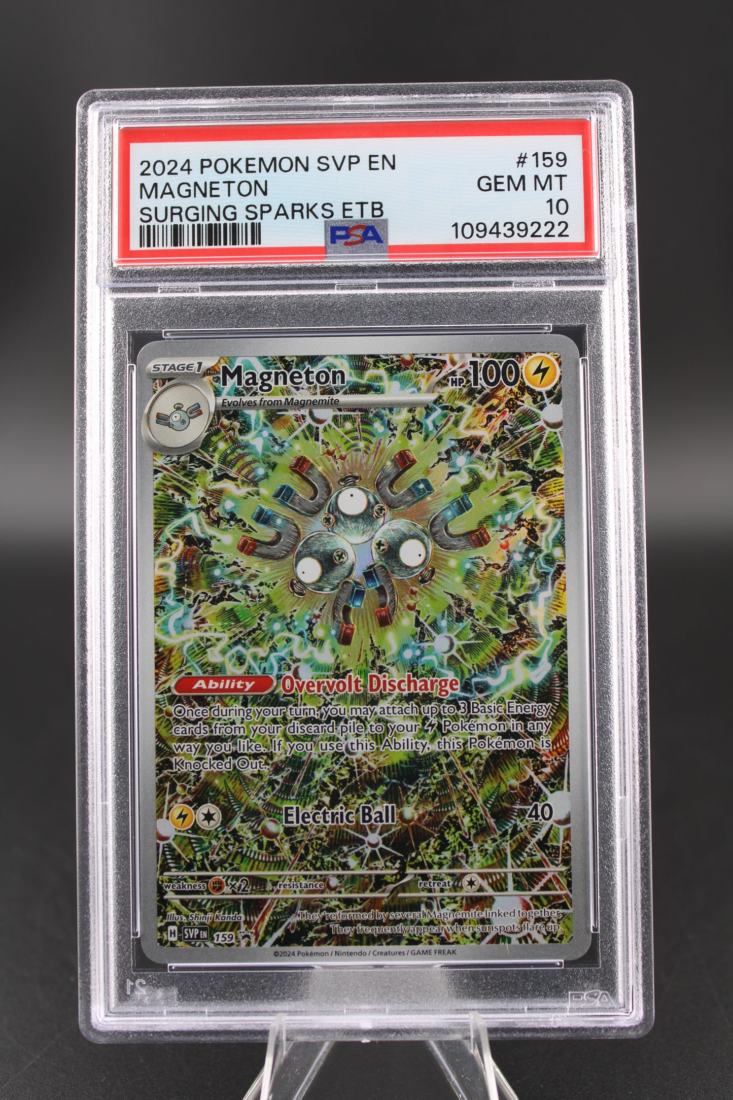 PSA 10 Magneton - Surging Sparks Black Star Promo