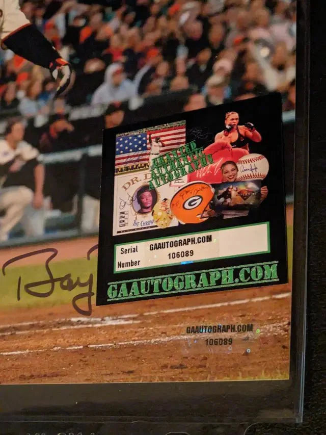 Barry Bonds autographed 8x10 photo with coa