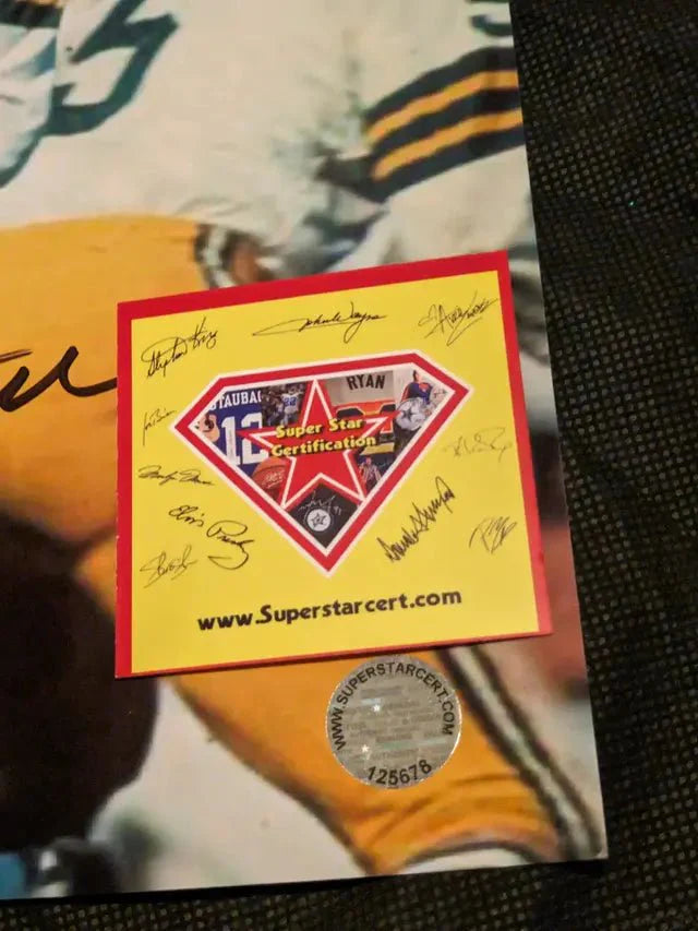 Bart Starr Signed Green Bay Packers 8.5x11 Photo with coa 125678
