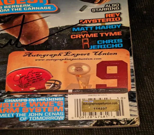 Batista Signed WWE Magazine