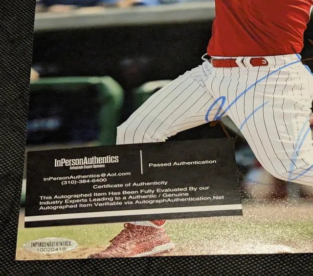 A Bryce Harper Philadelphia Phillies Rare Signed Autographed 8x10 Photo with COA