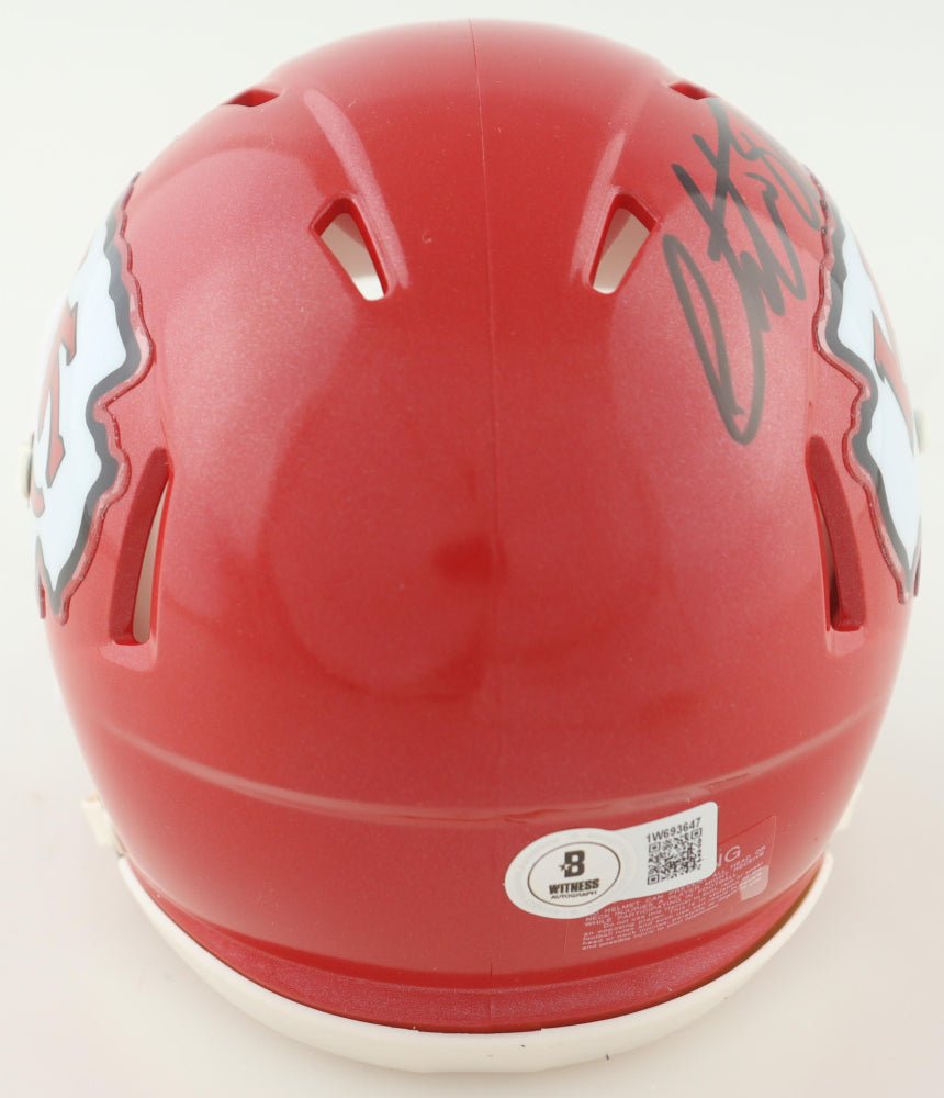 Christian Okoye Signed Chiefs Speed Mini Helmet (Beckett)