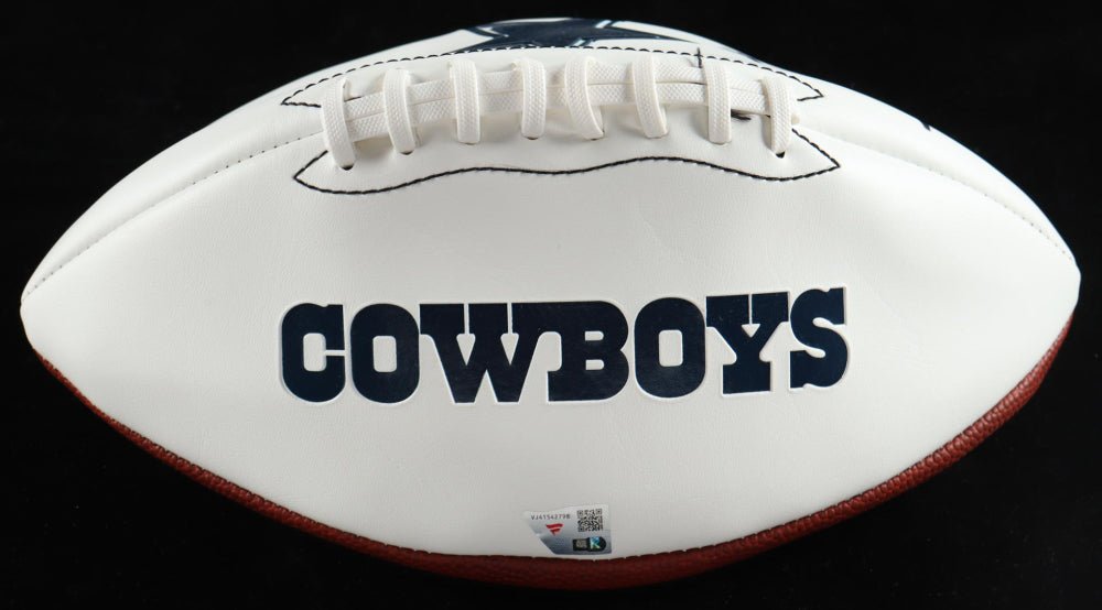 Dak Prescott Signed Cowboys Logo Football (Fanatics)