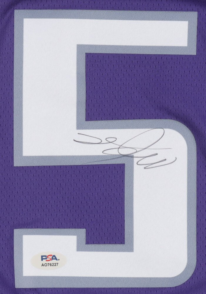 De'Aaron Fox Signed Jersey (PSA) Sacramento Kings