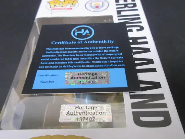 Erling Haaland Signed Funko Pop #60 Manchester City Heritage COA