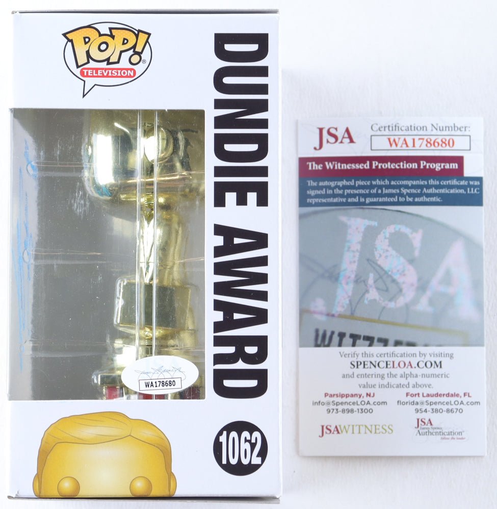Kate Flannery Signed "The Office" #1062 Dundie Award Funko Pop! Vinyl Figure Inscribed "Meredith" (JSA)