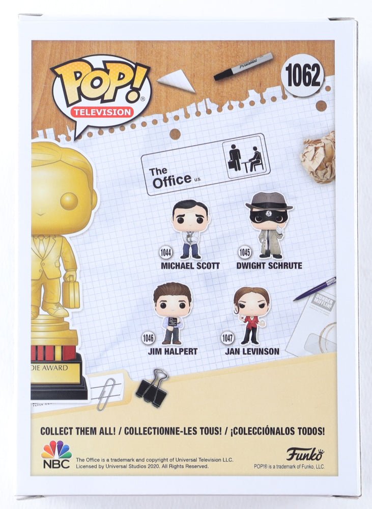 Kate Flannery Signed "The Office" #1062 Dundie Award Funko Pop! Vinyl Figure Inscribed "Meredith" (JSA)