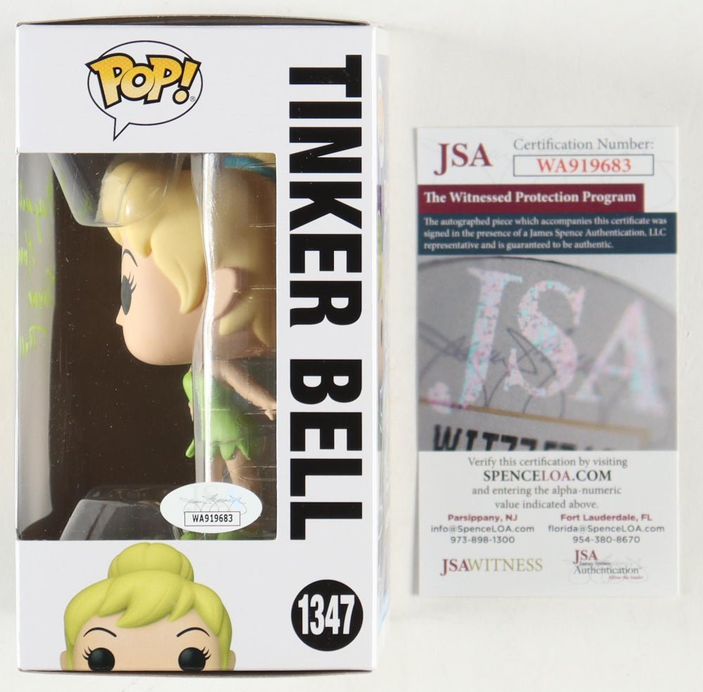 Margaret Kerry Signed "Peter Pan" #1347 Tinker Bell Funko Inscribed "Tinker Bell" (JSA)