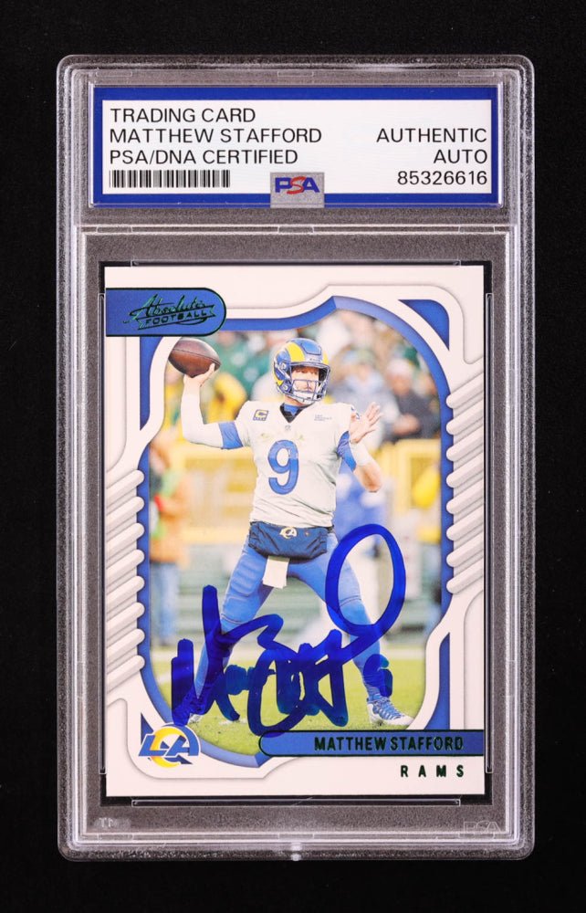 Matthew Stafford Signed 2022 Absolute #34 (PSA)