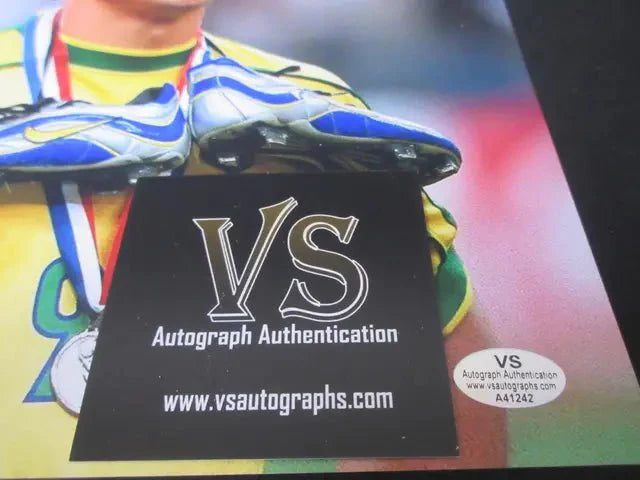 Ronaldo Nazario Brazil Team Signed Autographed 8x10 FIFA World Cup Photo VSA COA