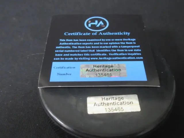 Steven Stamkos Signed Hockey Puck Heritage COA 135465