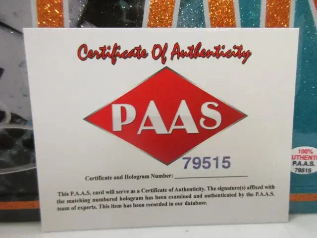 Tua Tagovailoa of the Miami Dolphins signed autographed metal license plate PAAS COA 515