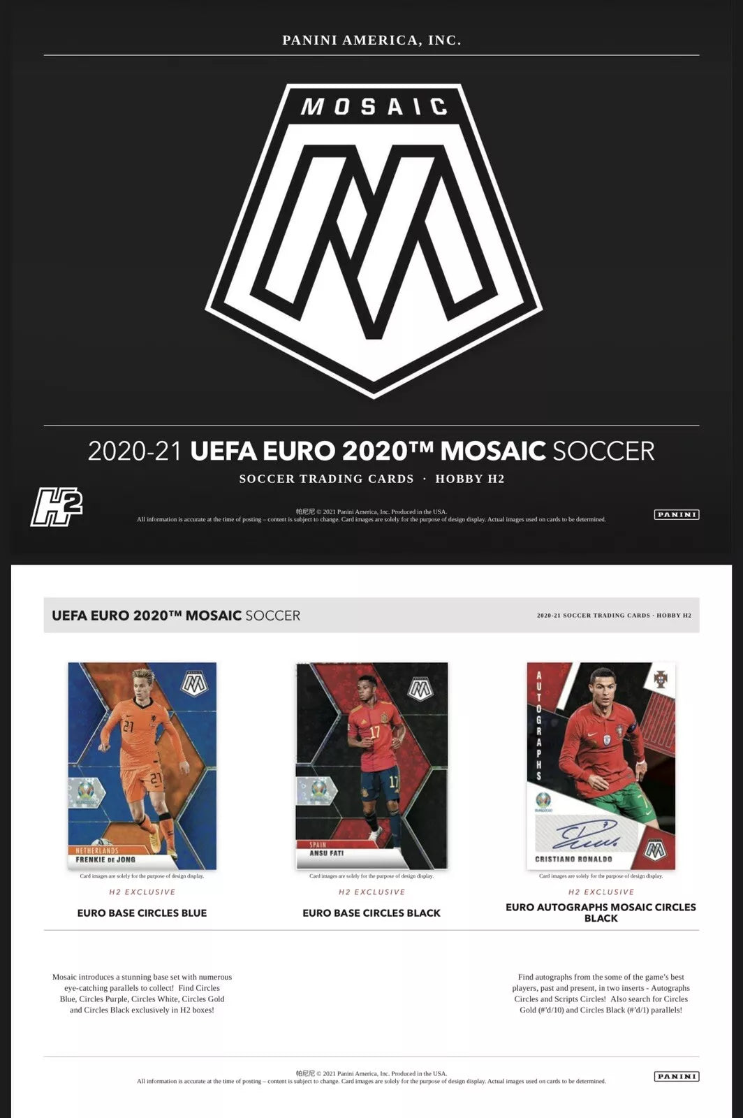 2021 Mosaic Euro Soccer H-2 Single Pack