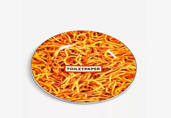 SELETTI Seletti Wears Toiletpaper porcelain spaghetti plate 27cm