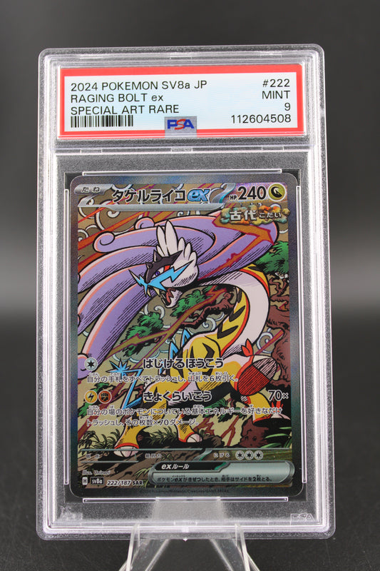 PSA 9 Raging Bolt ex SAR - Terastal Festival