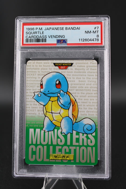 PSA 8 Squirtle - Carddass Vending