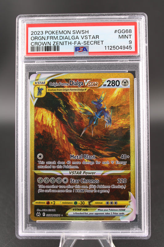 PSA 9 Origin Forme Dialga VSTAR - Crown Zenith