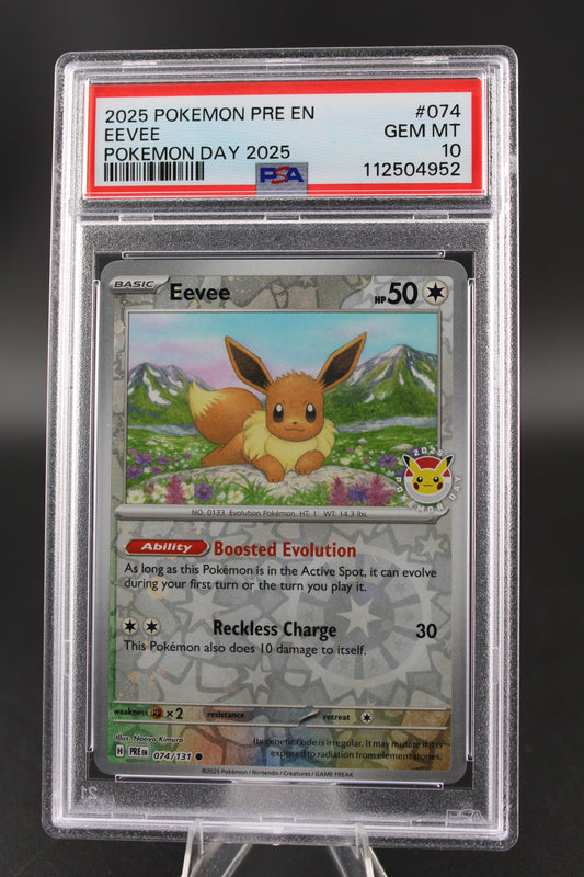 PSA 10 Eevee - Pokemon Day 2025 Prismatic Evolutions