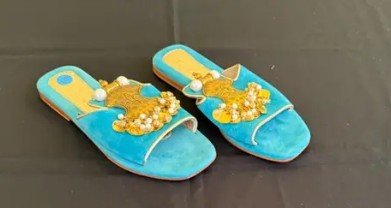 ELINA LINARDAKI TURQUOISE CLEOPATRA SANDALS SIZE 5