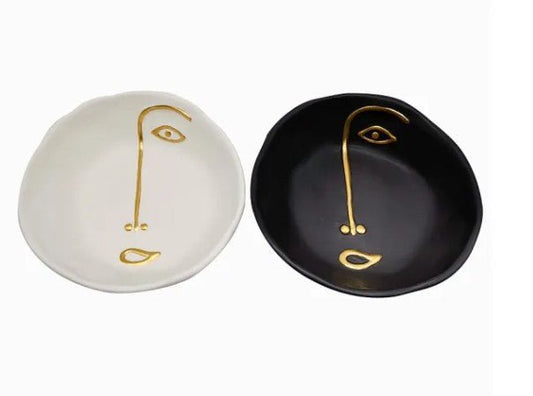 Fancy Home Collection Abstract Faces Bowls Set of 8 (4 and 4)