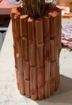 LES OTTOMAN BAMBOO CERAMIC VASE