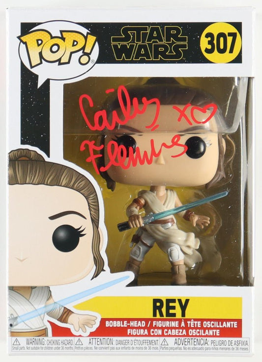 Cailey Fleming Signed "Star Wars" #307 Rey Funko Pop! Vinyl Figure with Hand Drawn X & Heart (JSA)