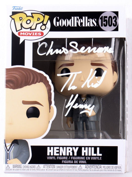 Chris Serrone Signed "Goodfellas" #1503 Henry Hill Funko Pop! Vinyl Figure Inscribed "The Kid" & "Henry" (Beckett)