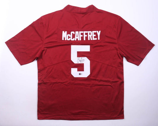 Christian McCaffrey Signed Jersey (PSA) Stanford Cardinal in XL
