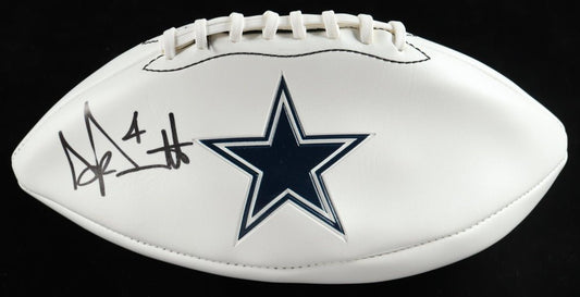 Dak Prescott Signed Cowboys Logo Football (Fanatics)