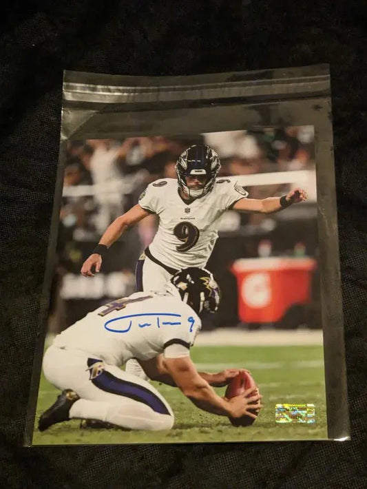 Justin Tucker Signed Autographed 8x10 Photo with coa