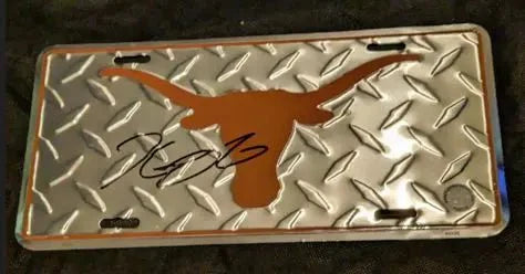 Kevin Durrant Signed License Plate with coa 125739