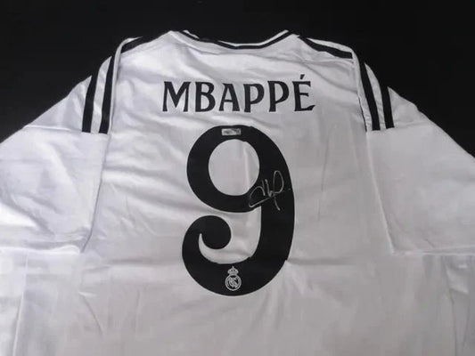 Kylian Mbappe  Real Madrid Signed Adidas Jersey Heritage COA 137217