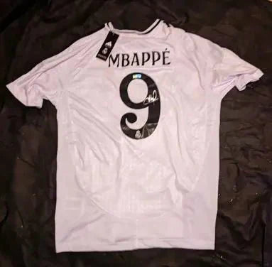 Kylian Mbappe  Real Madrid Signed Adidas Jersey Heritage COA 137218