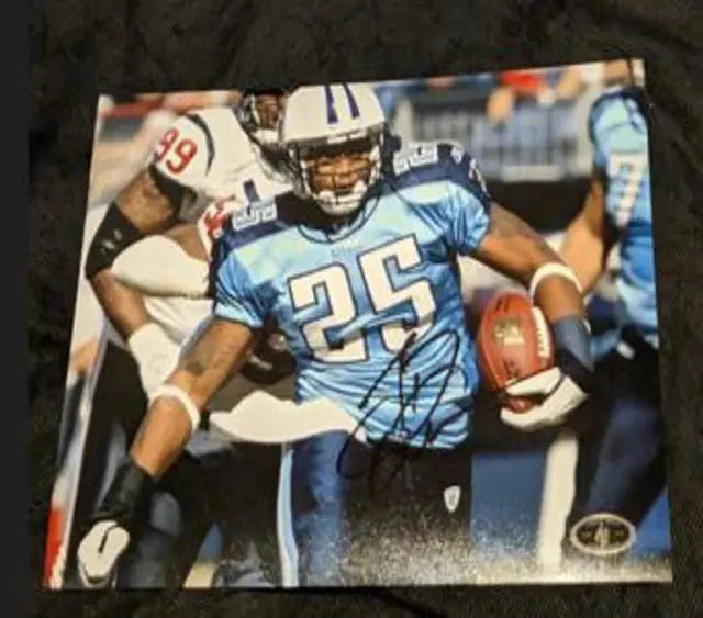 Lendale White autographed 8x10 photo with coa sticker only