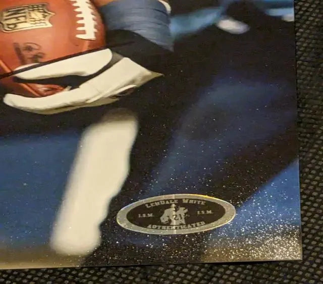 Lendale White autographed 8x10 photo with coa sticker only