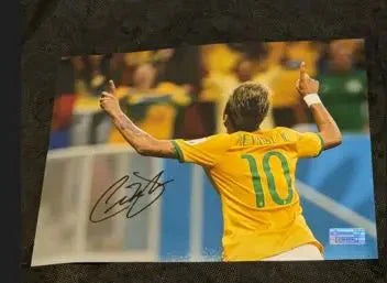 Neymar da Silva Santos Júnior Brazil Rare Signed Autographed 8x10 Photo  COA 🔥