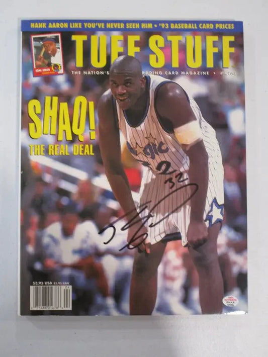 Shaquille O'Neal of the Orlando Magic signed autographed magazine PAAS COA 425