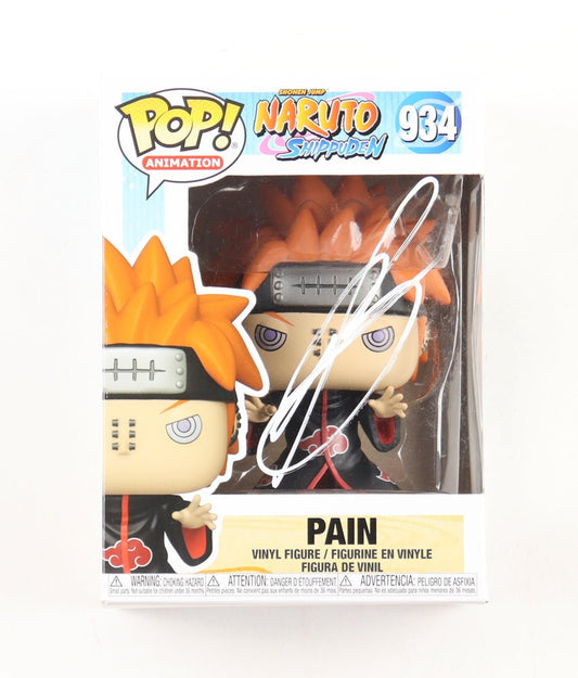Troy Baker Signed "Naruto Shippuden" #934 Pain Funko Pop! Animation Vinyl Figure Inscribed "Know Pain" (PSA & JSA & Beckett)