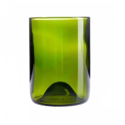 SET OF 12 ARCOROC 12OZ WINE BOTTOM TUMBLER GLASS, GREEN